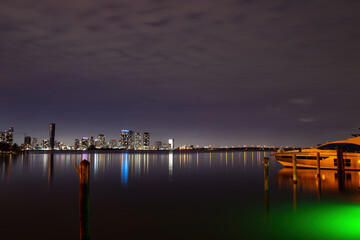 Fototapeta na wymiar Miami, Florida, USA downtown skyline.