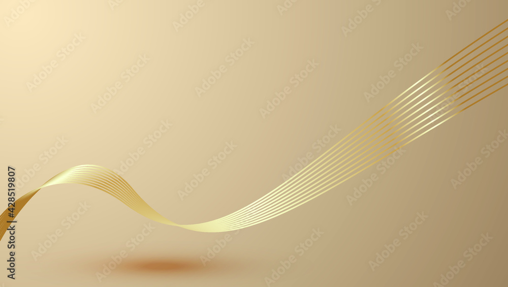 Poster abstract golden wavy light abstract texture texture background