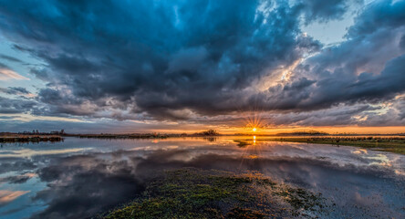 Sonnenuntergang an der Nordsee	
