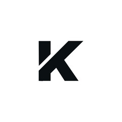 Initials K logo in a modern style for Business