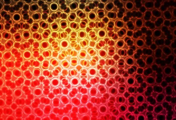 Dark Red, Yellow vector pattern with spheres.