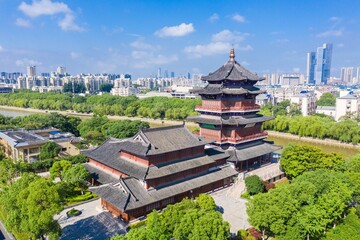 Shangxin Pagoda in the Morning in Nanjing City