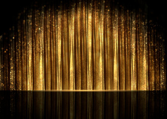 gold background for cosmetics product