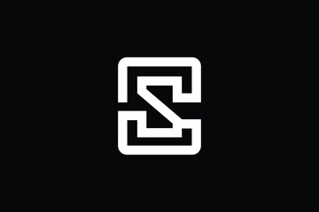 Creative Innovative Initial CS logo and SC logo. CS Letter Minimal luxury Monogram. SC Professional initial design. Premium Business typeface. Alphabet symbol and sign.	