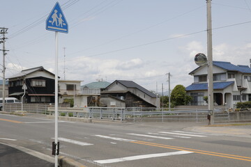 Fototapeta na wymiar 日本の横断歩道標識
