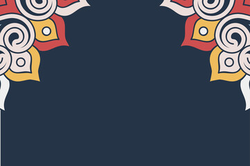 Vector ornamental background with mandala