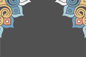 Vector ornamental background with mandala