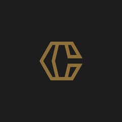 Letter C logo design vector template