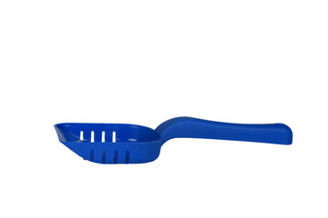Blue plastic scoop for cleaning out of the pet tray.