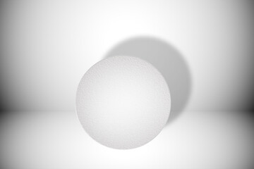 white egg on a black background, white background,gray abstract,3d illustration