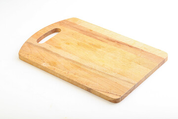 Wooden board for kitchen isolated