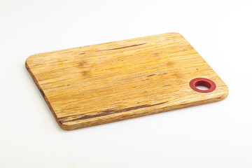 Wooden board for kitchen isolated