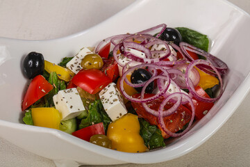 Traditional Greek salad with Feta
