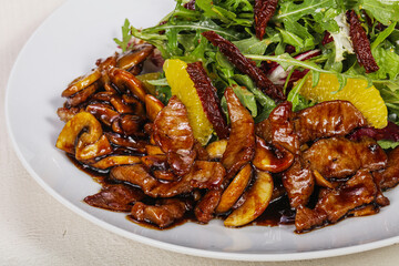 Roasted mushroom with dry tomato