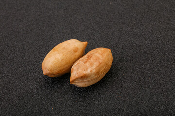 Tasty pecan nut heap isolated