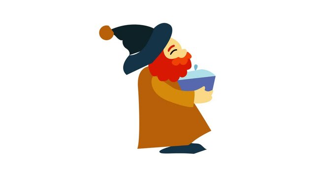 Indian king Caspar icon animation