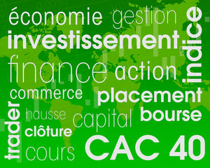 bourse économie mots finance placements en bourse actions