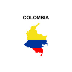 maps of Colombia icon vector sign symbol