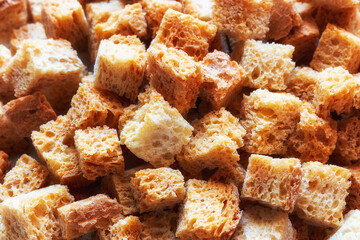 white fried bread close up crackers