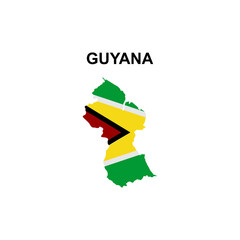 maps of Guyana icon vector sign symbol