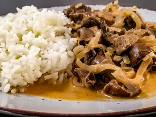 rice with mushrooms