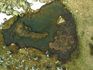 views of mountains and lakes in Anayet, in the Portalet area, in the Aragonese Pyrenees near the French border. Huesca, Spain.