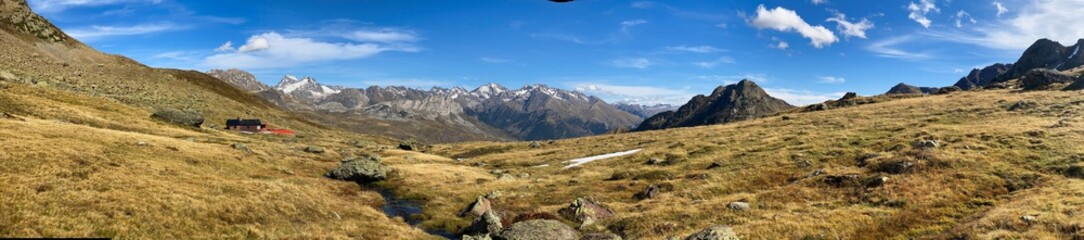 views of mountains and lakes in Anayet, in the Portalet area, in the Aragonese Pyrenees near the French border. Huesca, Spain