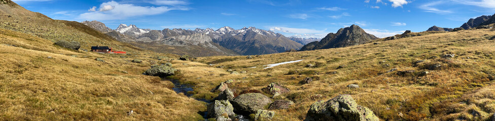 views of mountains and lakes in Anayet, in the Portalet area, in the Aragonese Pyrenees near the French border. Huesca, Spain