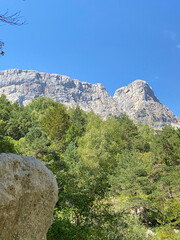 beautiful views of the Escuain Gorges with natural pools and very beautiful waterfalls, in the...