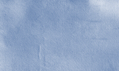 Naklejka na ściany i meble Mid blue wrinkled fabric texture for background