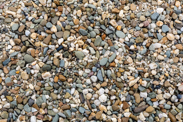 Many colorful stones background.