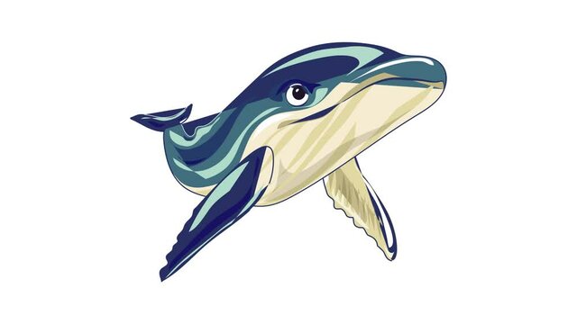 Whale icon animation