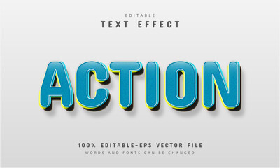 Action text, retro style text effect