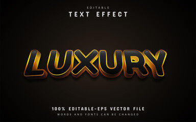 Gold luxury text effect editable