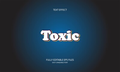 Toxic style editable text effect
