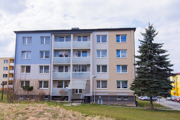 New renovated and insulated prefabricated concrete appartments in the Czech Republic.