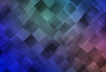 Light Blue, Red vector template with rhombus.