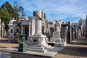 Naklejka premium Buenos Aires. Argentina / 07.24.2015. La Recoleta Cemetery in Buenos Aires