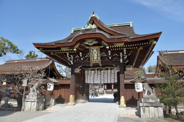 Fototapeta premium 北野天満宮 中門 京都市