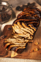 Swirl brioche or chocolate braided bread