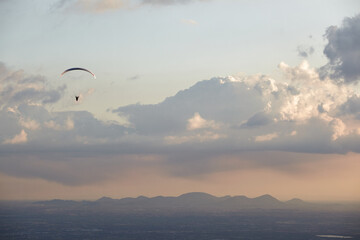 Paragliding in the mountains