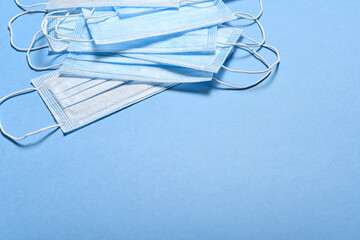 Fototapeta premium medical protective mask for respiratory protection against viruses, germs, covid or coronavirus, and other infections