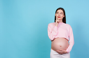 A pensive mother-to-be comes up with a name for the baby.