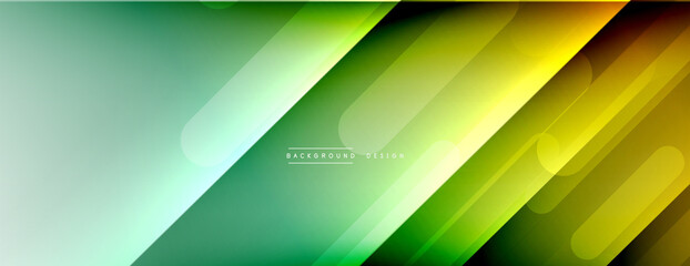 Dynamic lines abstract background. 3D shadow effects and fluid gradients. Modern overlapping forms