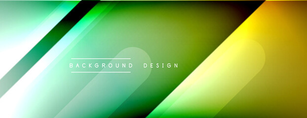 Fototapeta premium Dynamic lines abstract background. 3D shadow effects and fluid gradients. Modern overlapping forms