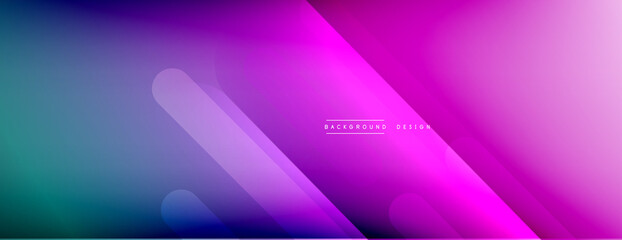 Fototapeta premium Dynamic lines abstract background. 3D shadow effects and fluid gradients. Modern overlapping forms