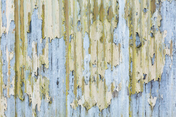 Corrugated metal texture with peeling pattern, UK