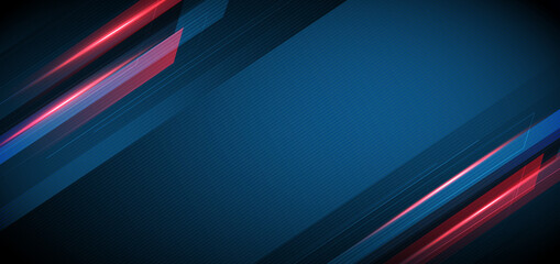 Abstract technology geometric overlapping hi speed line movement design background with copy space for text. © Pramote