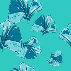 Floral seamless pattern with beautiful flowers.  illustration vector design for fashion, fabric, wallpaper and all prints on background earth tone color.