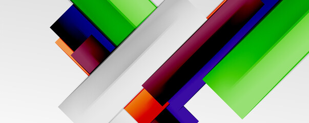 Multicolored lines background. Design template for business or technology presentations, internet posters or web brochure covers